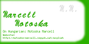 marcell motoska business card